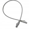 Патч-корд UTP4 cat.5e, 0.5м, литой коннектор, серый, LSZH, NETKO Expert CKC