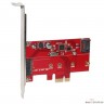 ORIENT A1061S-M2, Контроллер PCI-Ex1 v2.0, SATA3.0 6Gb/s, 2-port int: SATA M.2 + SATA, ASM1061 chipset, oem (30289)