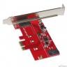 ORIENT A1061S-M2, Контроллер PCI-Ex1 v2.0, SATA3.0 6Gb/s, 2-port int: SATA M.2 + SATA, ASM1061 chipset, oem (30289)