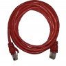Патч-корд Technolink UTP4 cat 5e, 3,0м, ВС, LSZH, красный, литой коннектор