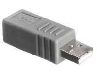 Переходник штекер USB A- гнездо USB B, Netko, белый