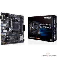 Asus PRIME B450M-K II Soc-AM4 AMD B450 2xDDR4 mATX AC`97 8ch(7.1) GbLAN RAID+VGA+DVI+HDMI