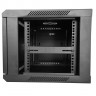 Шкаф настенный 4U серия WMA (Wall Maestro) (600х450х280), разборный, передняя дверь металл, черный Netko "А"