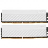 Модуль памяти ADATA XPG Gammix D45 Gaming DDR4 Общий объём памяти 32Гб Module capacity 16Гб Количество 2 3600 МГц Радиатор Множитель частоты шины 18 1.4 В белый AX4U360016G18I-DCWHD45
