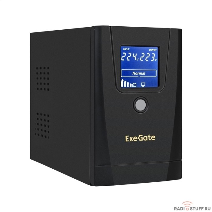 Exegate EX292779RUS ИБП ExeGate SpecialPro Smart LLB-900.LCD.AVR.1SH.2C13 <900VA/500W, LCD, AVR, 1*Schuko+2*C13, металлический корпус, Black>