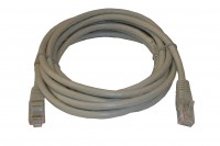 Патч-корд, UTP4, rj45-rj45, cat.6, 3м, Сu, литой коннектор, серый, TechnoLink