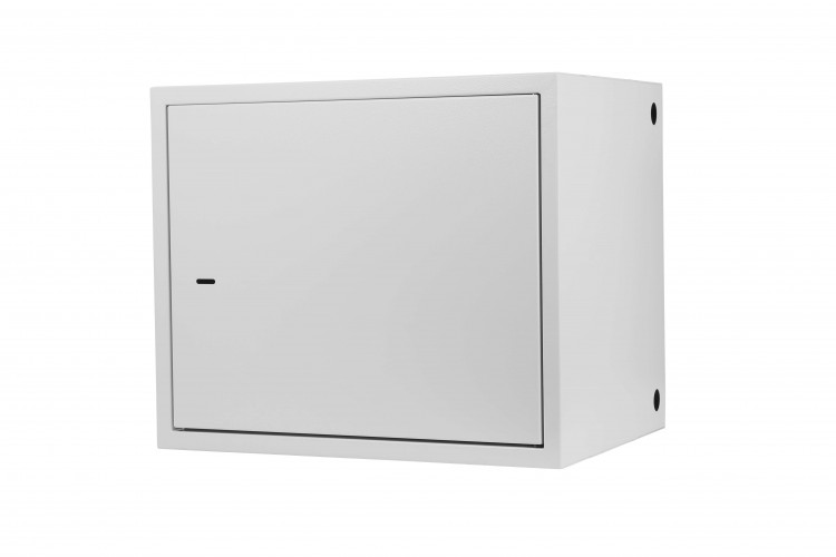 Антивандальный шкаф, настенный, 19", (550x400мм), 10U, распашного типа, ЗАКАЗ, серый, Netko