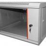 Шкаф настенный 9U серия WM (600х650х500), передняя дверь стекло, разборный, серый Netko