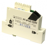 Грозозащита Ethernet с заземлением (PoE) Info-Sys РГ4PoE 1DIN