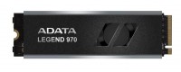 SSD ADATA Legend 970 1Тб M.2 NVMe 3D NAND Скорость записи 8500 Мб/сек. Скорость чтения 9500 Мб/сек. 17.9 mm TBW 700 Тб Время наработки на отказ 1600000 ч. SLEG-970-1000GCI