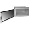 Шкаф настенный 19" 5U серия COMPACT (530х450х279), передняя дверь стекло, серый, Netko