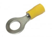 Кольцевой кабельный наконечник RVL 5,5-8 (НКИ d=8,4мм) 4-6мм2, изолированный, желтый, 100шт., NETKO Optima
