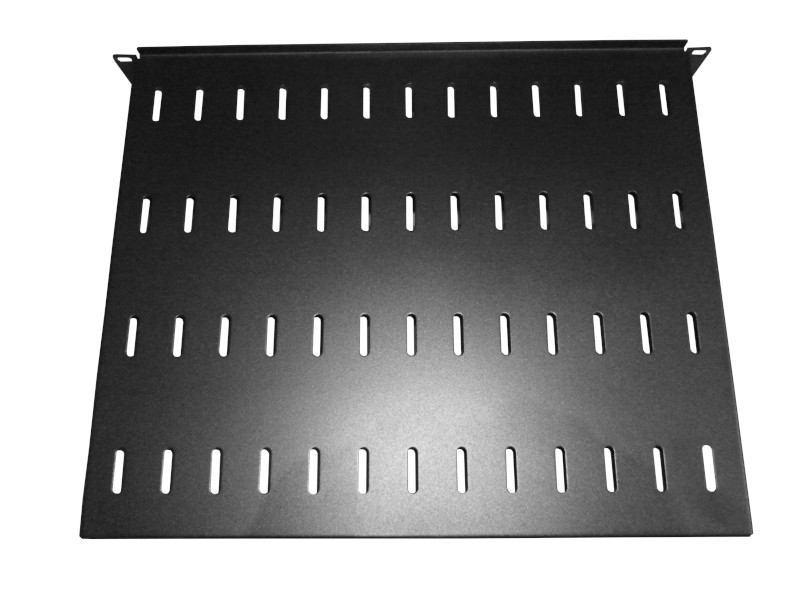 Полка консольная 1U, глубина 370, без крепежа, черная