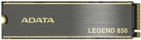 SSD ADATA Legend 850 2Тб M.2 PCIe Gen4 NVMe 3D NAND Скорость записи 4500 Мб/сек. Скорость чтения 5000 Мб/сек. 3.13mm TBW 2000 Тб Время наработки на отказ 2000000 ч. ALEG-850-2TCS