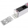 Вертикальный блок розеток Rem-16 с выкл., 16 IEC 60320 C13, 12 C19, вход C20 16A, алюм., 42-48U