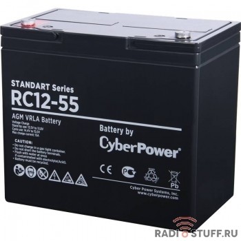 CyberPower Аккумуляторная батарея RC 12-55 12V/55Ah