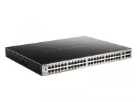 D-Link DGS-3130-54PS/A1A PROJ Управляемый стекируемый1 коммутатор 3 уровня с 48 портами 10/100/1000Base-T, 2 портами 10GBase-T и 4 портами 10GBase-X SFP+ (48 портов(30 Вт), PoE