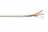 ES-04S-022 кабель 4x0,22 мм2, белый, экран, 100 м