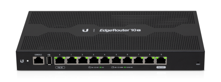 EdgeRouter 10X маршрутизатор, PoE, Ubiquiti 