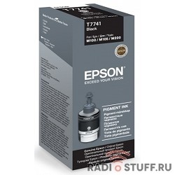 EPSON C13T77414A/98 Контейнер с черными чернилами M100, M200, M105, черный, 140мл. (cons ink)