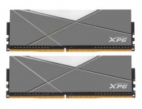Модуль памяти ADATA XPG SPECTRIX D60G RGB DDR4 Общий объём памяти 16Гб Module capacity 8Гб Количество 2 4133 МГц Множитель частоты шины 19 1.4 В RGB серый AX4U41338G19J-DGM50X