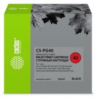 Картридж BLACK 18ML CS-PG40 CACTUS