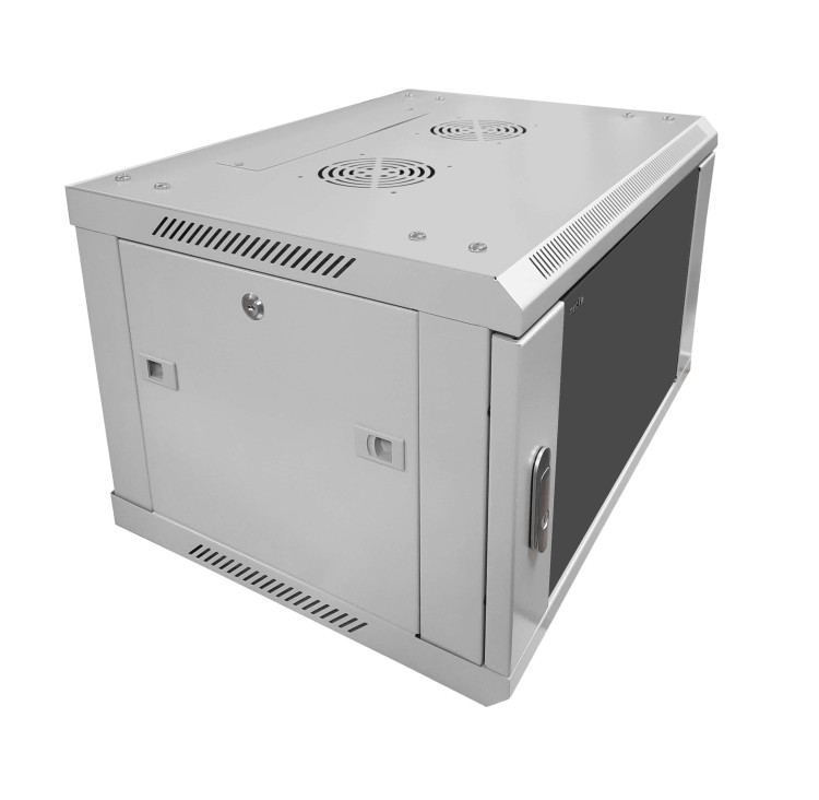 Шкаф настенный 18U серия WMA (Wall Maestro) (600х600х905), передняя дверь стекло, разборный, серый, Netko  "А"