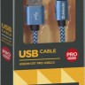 Кабель USB2.0 TO TYPE-C 1M BLUE USB09-03T 87817 DEFENDER