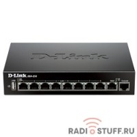 DSR-250/C1A D-Link межсетевой экран 1x10/100/1000Mbps WAN, 8x10/100/1000Mbps LAN, 1xUSB 