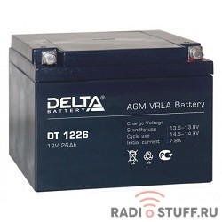 Delta DT 1226 (26 А\ч, 12В) свинцово- кислотный аккумулятор  