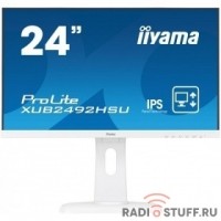 IIYAMA 23.8" XUB2492HSU-W1 белый {IPS LED 1920x1080 5ms 16:9 1000:1 250cd 178гр/178гр D-Sub DisplayPort HDMI 2x2W}