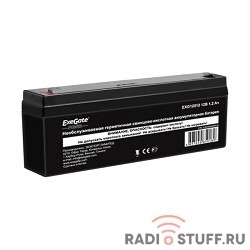 Exegate EP249948RUS Аккумуляторная батарея DT 12012/EXG12012 (12V 1.2Ah, клеммы F1)