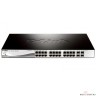 D-Link DGS-1210-28P/F3A Настраиваемый L2 коммутатор с 24 портами 10/100/1000Base-T и 4 комбо-портами 100/1000Base-T/SFP (24 порта PoE 802.3af/at, PoE-бюджет 193 Вт)