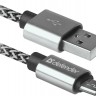 Кабель USB2.0 TO MICRO-USB 1M WHITE USB08-03T 87803 DEFENDER