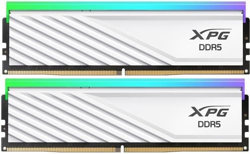 Модуль памяти ADATA DDR5 Общий объём памяти 32Гб Module capacity 16Гб Количество 2 6400 МГц Радиатор Множитель частоты шины 32 1.4 В RGB белый AX5U6400C3216G-DTLABRWH