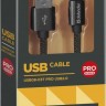 Кабель USB2.0 TO MICRO-USB 1M BLACK USB08-03T 87802 DEFENDER