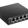 DGS-1005P/A1A D-Link коммутатор с 5 портами 10/100/1000Base-T, функцией энергосбережения и поддержкой QoS (4 порта с поддержкой PoE 802.3af/802.3at (30 Вт), PoE-бюджет 60 Вт)