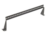 Кабельный органайзер 19", 1U, металлический, консольного типа, черный "SB"
