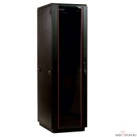 Шкаф телекоммуникационный напольный, 47U, (800x1000мм), дверь стекло, черный, ЦМО