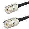 Кабельная сборка RG-58 (UHF-female (SO239) - UHF-female (SO239), 2 метра