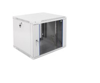 Шкаф телекоммуникационный настенный разборный ЭКОНОМ 9U (600 × 520) дверь стекло