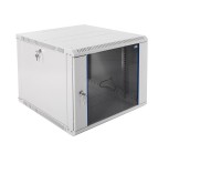 Шкаф телекоммуникационный настенный разборный ЭКОНОМ, 9U, (600х650мм), дверь стекло, черный, ЦМО