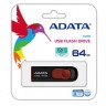 Флэш-накопитель USB2 64GB BLACK/RED AC008-64G-RKD ADATA