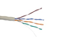 Кабель Skynet Light UTP4 cat.5е, одножильный, 305м, Cu, Проходит Fluke тест, серый