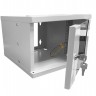 Шкаф настенный 10" 4U серия COMPACT (315х325х225), передняя дверь стекло, серый, Netko