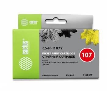 Картридж YELLOW 130ML CS-PFI107Y CACTUS