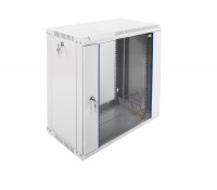 Шкаф телекоммуникационный настенный разборный ЭКОНОМ, 12U, (600х350мм), дверь стекло, ЦМО