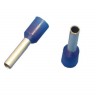 Штыревой втулочный кабельный наконечник E 2508 (НШВИ F=8мм) 2,5мм2, изолированный, синий, 100шт., NETKO Optima