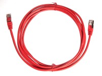 Патч-корд FTP4 cat.5e, 3.0м, литой коннектор, красный, Netko CKC