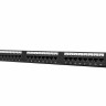 Патч-панель UTP, 19", 24 порта RJ45, cat.5e, 1U, Dual Type с индикацией портов